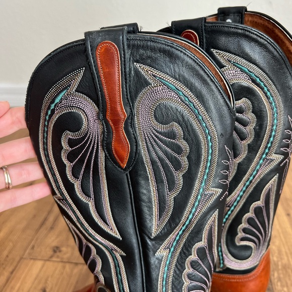 Larry Mahan cowgirl boots 7 - Picture 2 of 10